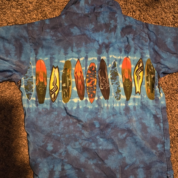No Boundaries boys cool Surf button front shirt sz4/5 - Picture 6 of 6